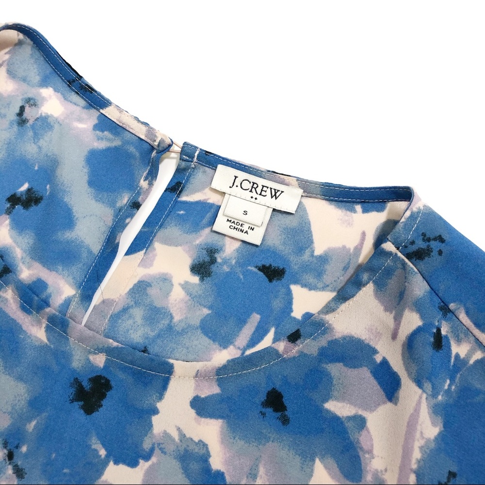 J. Crew Printed Floral Bell Sleeve Top - Picture 5 of 8